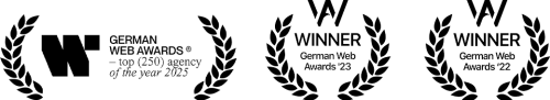 mehrfach ausgezeichnete Webdesign Agentur